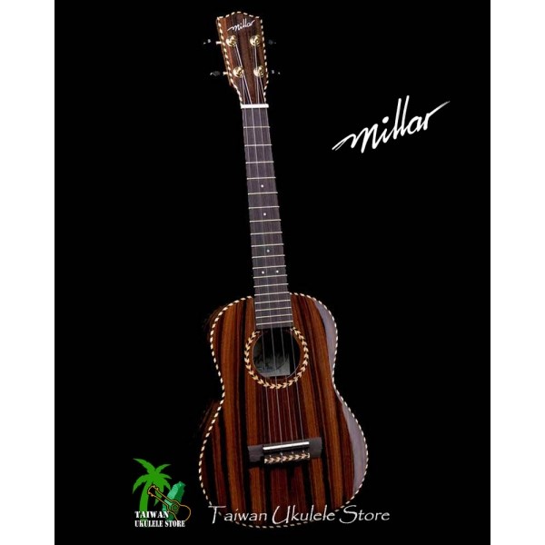 【台灣烏克麗麗 專門店】 MILLAR UKULELE BR-260WG 全單板玻利維亞玫瑰木 26吋 (台灣製造手工琴) 