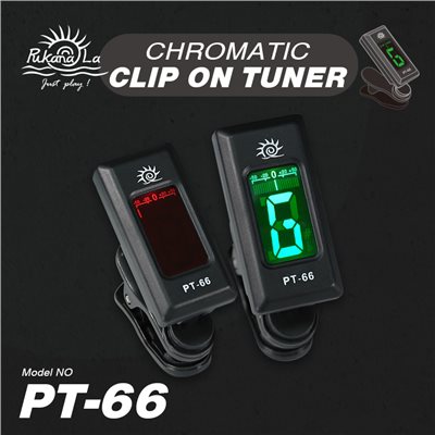 【台灣烏克麗麗 專門店】PukanaLa 調音器 適用 烏克麗麗/ 木吉他/ 電吉他/ 貝斯 PT-66