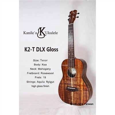 【台灣烏克麗麗 專門店】KANILE'A UKULELE 烏克麗麗 K2-T(DLX GLOSS)夏威夷手工琴(空運來台)